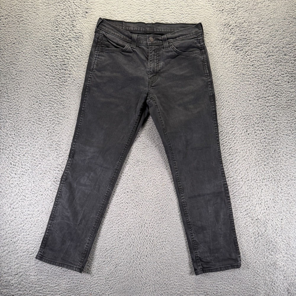 Levi's 541 Jeans Mens 32x28 Black Cotton Denim‎ Straight Travel Workwear Stretch